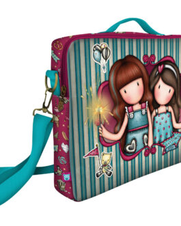 Maletín para Portátil Gorjuss Fireworks 14,1” Granate (37.5 x 29.5 x 6 cm)