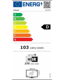 Smart TV Hisense 85U7NQ 4K Ultra HD 85″ ULED