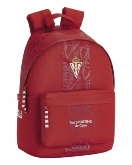 Mochila para Portátil Real Sporting de Gijón 14,1” Rojo 31 x 41 x 16 cm