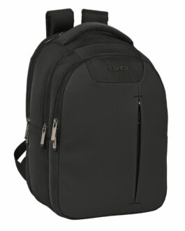 Mochila para Portátil y Tablet con Salida USB Safta Business Negro (31 x 45 x 23 cm)