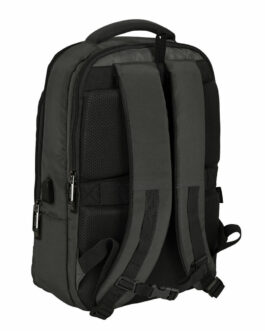 Mochila para Portátil y Tablet con Salida USB Safta Business Gris (29 x 44 x 15 cm)