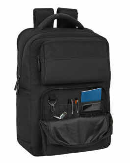 Mochila para Portátil Sevilla Fútbol Club Premium 15,6” Negro (31 x 44 x 13 cm)
