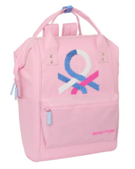 Mochila para Portátil Benetton benetton Rosa 27 x 40 x 19 cm