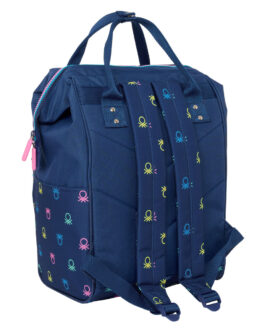 Mochila para Portátil Benetton Cool Azul marino 27 x 40 x 19 cm