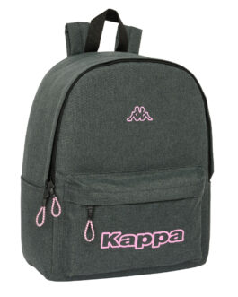 Mochila para Portátil Kappa SIlver Pink Gris 31 x 40 x 16 cm