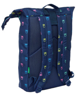 Mochila para Portátil Benetton Cool Azul marino 28 x 42 x 13 cm