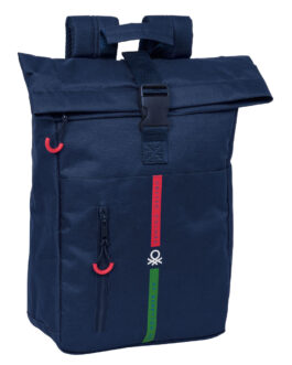 Mochila para Portátil Benetton Italy Azul marino 28 x 42 x 13 cm