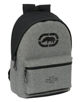 Mochila para Portátil Eckō Unltd. Rhino Negro Gris 31 x 44 x 18 cm