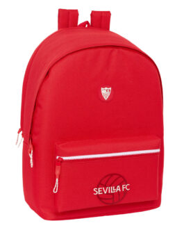 Mochila para Portátil y Tablet con Salida USB Sevilla Fútbol Club Rojo 31 x 44 x 18 cm