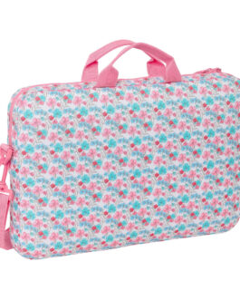 Maletín para Portátil Moos Flores Multicolor 40 x 27 x 4 cm