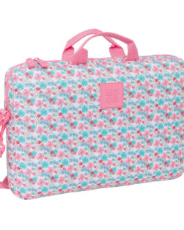 Maletín para Portátil Moos Flores Multicolor 40 x 27 x 4 cm