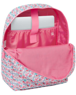 Mochila para Portátil Moos Flores Multicolor 32 x 43 x 14 cm
