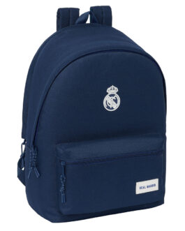 Mochila para Portátil Real Madrid C.F. Azul marino 31 x 44 x 18 cm