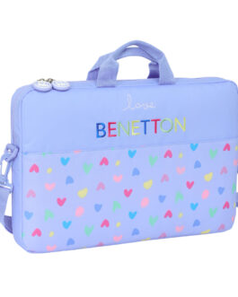 Maletín para Portátil Benetton Lila Lila 40 x 27 x 4 cm