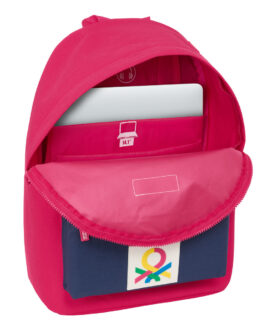 Mochila para Portátil Benetton benetton Cereza Azul marino 31 x 41 x 16 cm