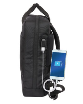 Mochila para Portátil Real Madrid C.F. Premium Negro 29 x 39 x 11 cm 13,3″