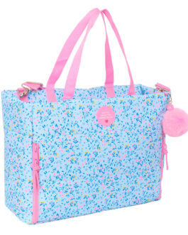 Maletín para Portátil Vicky Martín Berrocal Paraíso Azul Rosa claro 40 x 31 x 17 cm