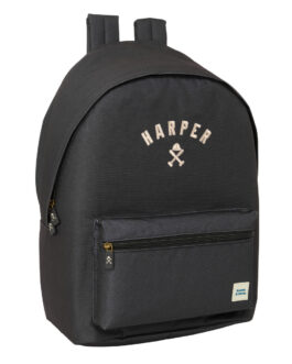 Mochila para Portátil Harper & Neyer +usb harper & neyer Negro 31 x 44 x 18 cm