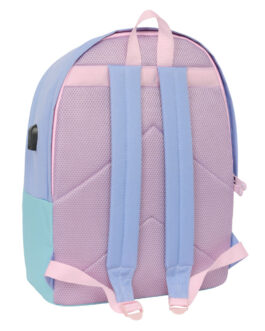 Mochila para Portátil y Tablet con Salida USB Munich Mellow Azul Rosa Celeste