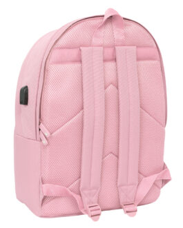 Mochila para Portátil y Tablet con Salida USB El Ganso Basics Rosa