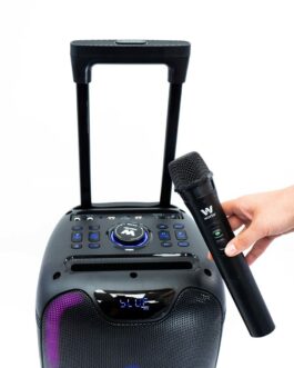 Altavoz Bluetooth Portátil con Micrófono Woxter Rock’n’Roller ST Negro
