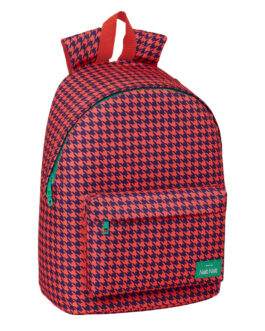 Mochila para Portátil Nait Nait Pata de gallo coral Coral 31 x 41 x 16 cm