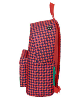 Mochila para Portátil Nait Nait Pata de gallo coral Coral 31 x 41 x 16 cm