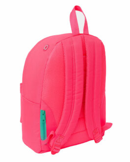 Mochila para Portátil Nait Nait Fluor Rosa 31 x 41 x 16 cm