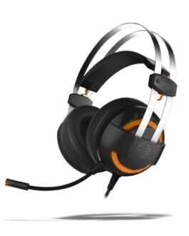 Auriculares con Micrófono Gaming Krom NXKROMKDE Negro Negro/Naranja