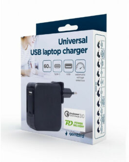 Cargador para Laptop GEMBIRD NPA-PD60-01 90 W 60 W 60W