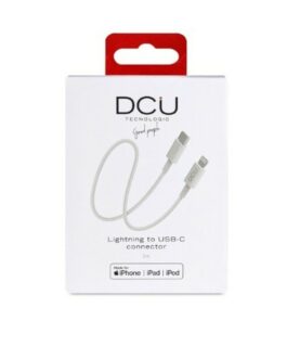 Cable USB-C a Lightning iPhone DCU 1 Blanco 1 m