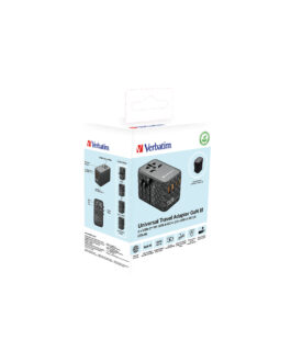 Adaptador Verbatim Negro Gris 100 W