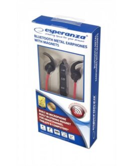 Auriculares Bluetooth Deportivos Esperanza EH186K Negro Rojo