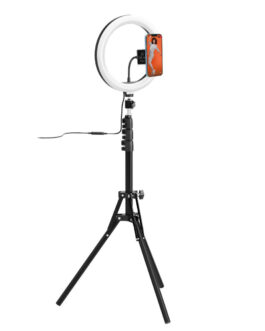 Aro de Luz Selfie con Trípode y Mando Celly CLICKGHOSTUSBBK