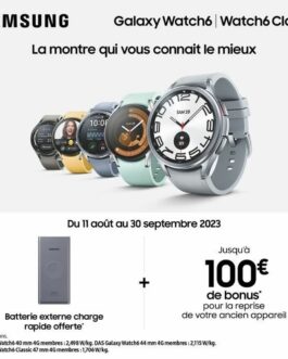 Smartwatch Samsung Watch 6 Negro 1,3″ 43 mm