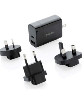 Adaptador de Enchufe Universal de Viaje Philips Negro 30 W